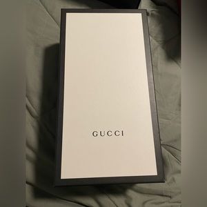 Gucci box 12x6.5x4 with 2 dust bags perfect condition